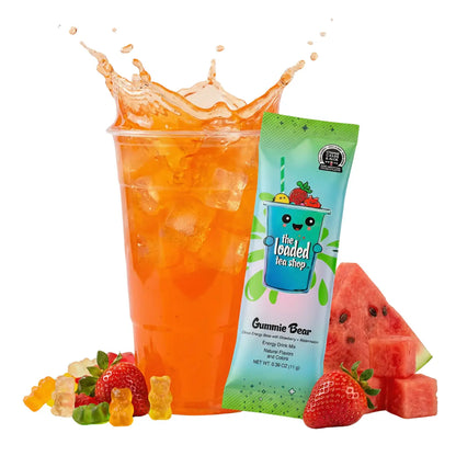 The Loaded Tea Shop - 40 Flavors, 1 Packet Makes 32 Oz, Zero Sugar, Zero Carbs, Zero Calories, Zero Artificial Colors & Flavors, B-Complex, Vitamins D3 & K2, Aloe, 200Mg Natural Caffeine, Build Your Own Bundle, Functional Energy Tea Packs