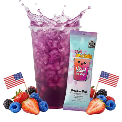 The Loaded Tea Shop - 40 Flavors, 1 Packet Makes 32 Oz, Zero Sugar, Zero Carbs, Zero Calories, Zero Artificial Colors & Flavors, B-Complex, Vitamins D3 & K2, Aloe, 200Mg Natural Caffeine, Build Your Own Bundle, Functional Energy Tea Packs