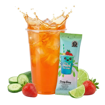 The Loaded Tea Shop - 40 Flavors, 1 Packet Makes 32 Oz, Zero Sugar, Zero Carbs, Zero Calories, Zero Artificial Colors & Flavors, B-Complex, Vitamins D3 & K2, Aloe, 200Mg Natural Caffeine, Build Your Own Bundle, Functional Energy Tea Packs