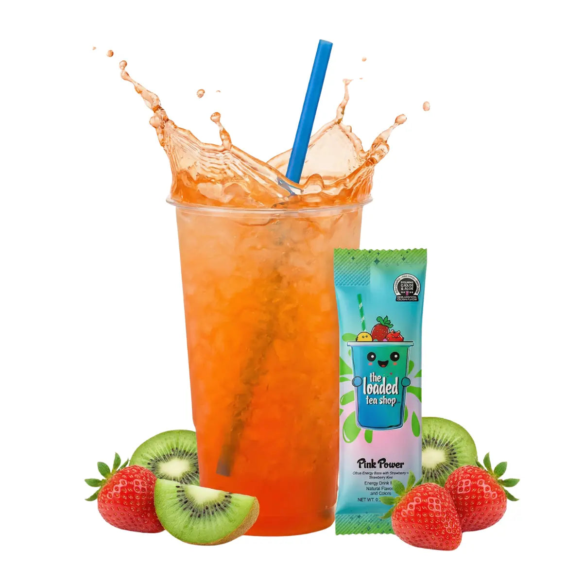 The Loaded Tea Shop - 40 Flavors, 1 Packet Makes 32 Oz, Zero Sugar, Zero Carbs, Zero Calories, Zero Artificial Colors & Flavors, B-Complex, Vitamins D3 & K2, Aloe, 200Mg Natural Caffeine, Build Your Own Bundle, Functional Energy Tea Packs
