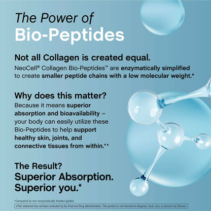 Neocell Collagen Peptides Powder 20Oz - Grassfed Protein Supplement - Advanced with 18 Essential Amino Acids