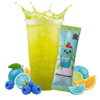 The Loaded Tea Shop - 40 Flavors, 1 Packet Makes 32 Oz, Zero Sugar, Zero Carbs, Zero Calories, Zero Artificial Colors & Flavors, B-Complex, Vitamins D3 & K2, Aloe, 200Mg Natural Caffeine, Build Your Own Bundle, Functional Energy Tea Packs