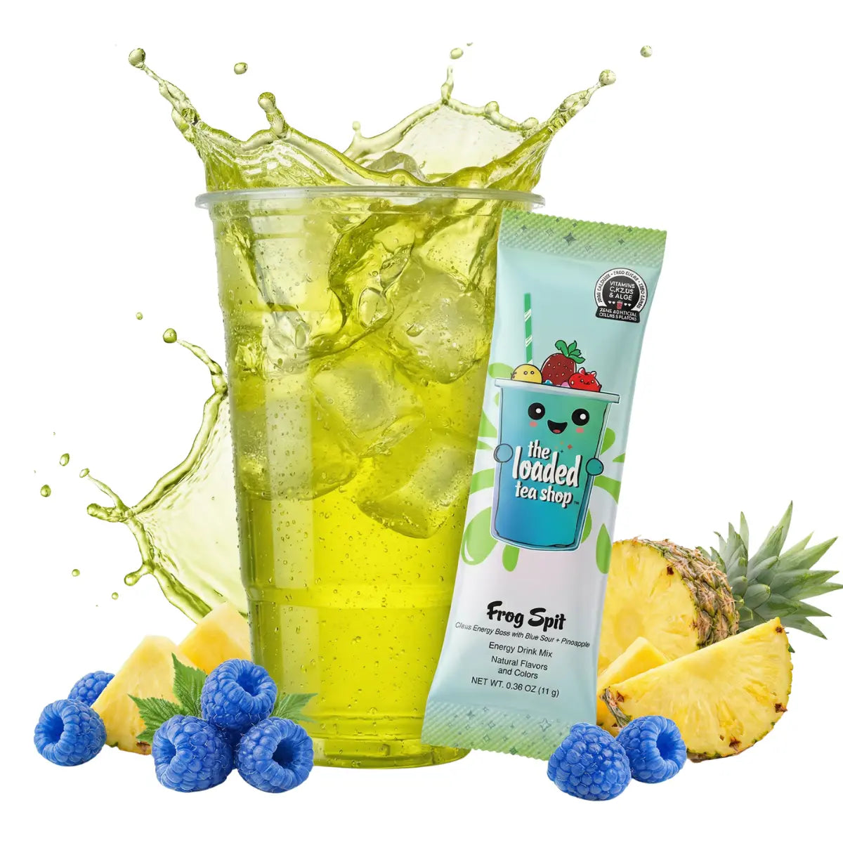 The Loaded Tea Shop - 40 Flavors, 1 Packet Makes 32 Oz, Zero Sugar, Zero Carbs, Zero Calories, Zero Artificial Colors & Flavors, B-Complex, Vitamins D3 & K2, Aloe, 200Mg Natural Caffeine, Build Your Own Bundle, Functional Energy Tea Packs