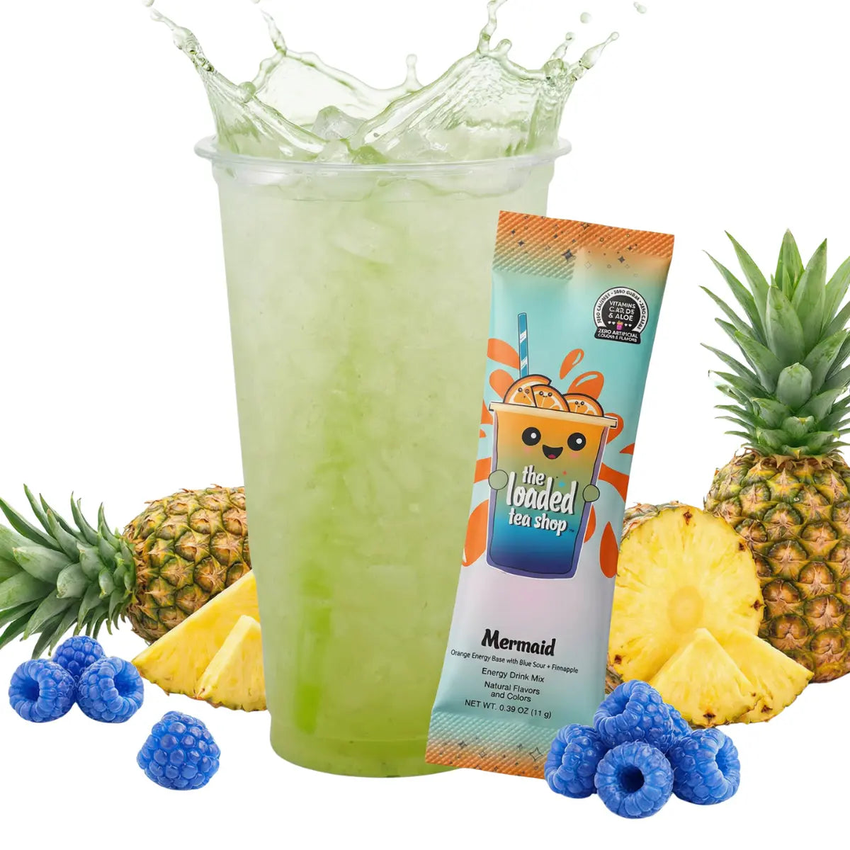 The Loaded Tea Shop - 40 Flavors, 1 Packet Makes 32 Oz, Zero Sugar, Zero Carbs, Zero Calories, Zero Artificial Colors & Flavors, B-Complex, Vitamins D3 & K2, Aloe, 200Mg Natural Caffeine, Build Your Own Bundle, Functional Energy Tea Packs