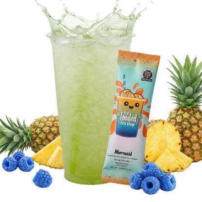 The Loaded Tea Shop - 40 Flavors, 1 Packet Makes 32 Oz, Zero Sugar, Zero Carbs, Zero Calories, Zero Artificial Colors & Flavors, B-Complex, Vitamins D3 & K2, Aloe, 200Mg Natural Caffeine, Build Your Own Bundle, Functional Energy Tea Packs