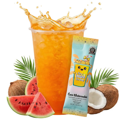 The Loaded Tea Shop - 40 Flavors, 1 Packet Makes 32 Oz, Zero Sugar, Zero Carbs, Zero Calories, Zero Artificial Colors & Flavors, B-Complex, Vitamins D3 & K2, Aloe, 200Mg Natural Caffeine, Build Your Own Bundle, Functional Energy Tea Packs
