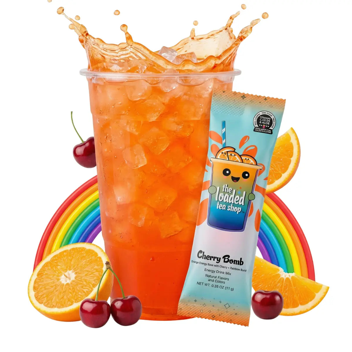 The Loaded Tea Shop - 40 Flavors, 1 Packet Makes 32 Oz, Zero Sugar, Zero Carbs, Zero Calories, Zero Artificial Colors & Flavors, B-Complex, Vitamins D3 & K2, Aloe, 200Mg Natural Caffeine, Build Your Own Bundle, Functional Energy Tea Packs
