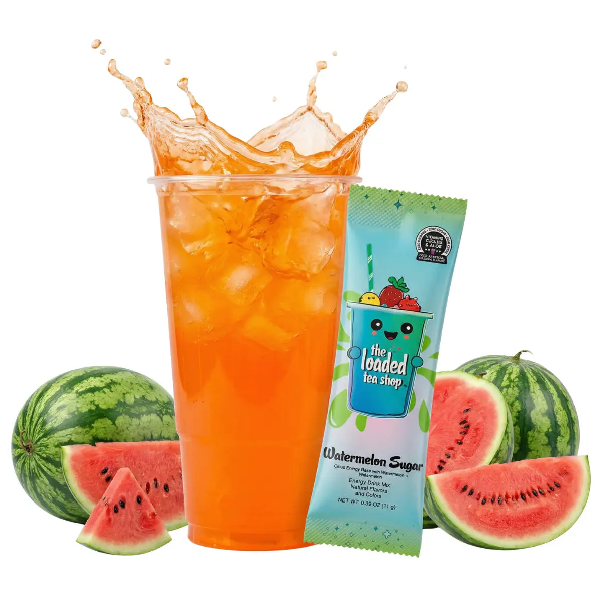 The Loaded Tea Shop - 40 Flavors, 1 Packet Makes 32 Oz, Zero Sugar, Zero Carbs, Zero Calories, Zero Artificial Colors & Flavors, B-Complex, Vitamins D3 & K2, Aloe, 200Mg Natural Caffeine, Build Your Own Bundle, Functional Energy Tea Packs